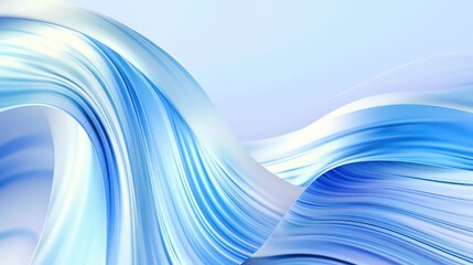 Wall Mural - Abstract background with swirling waves by Generative AI