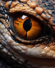 Wall Mural - Close-up of the reptile's eye