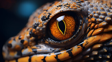 Wall Mural - Close-up of the reptile's eye