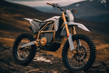 Sticker - Electric dirt bike.