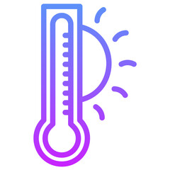 Sticker - Hot Temperature Icon