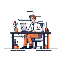 illustration of web development programmer and coding website