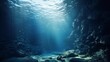 Serene Underwater Cave with Ethereal Lighting