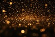 A visually stunning black and gold background with an abundance of sparkling lights. This image can be used to create an elegant and glamorous atmosphere for various projects and designs.