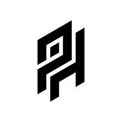Wall Mural - Letter PH creative monogram logo