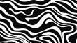 © LifeStoryStudio - Wavy and Swirled Brush Strokes Vector Seamless Pattern - Bold Black and White Design