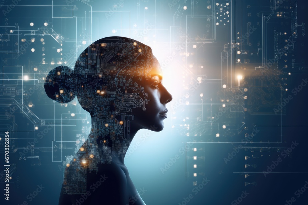 transformation gital learning deep cyber creative concept graphics ...