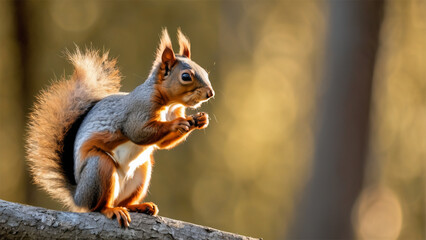 wildlife photography of a squirrel