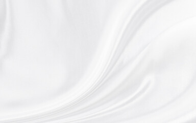 Poster - White gray satin texture that is white silver fabric silk background with beautiful soft blur pattern natural.