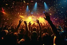 People Crowd Dj Festival Party Club Night Concert Event Music Nightclub Nightlife Move Disco Clubbing Light Dance Stage Lifestyle Body Hair