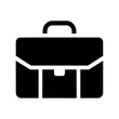 black briefcase icon