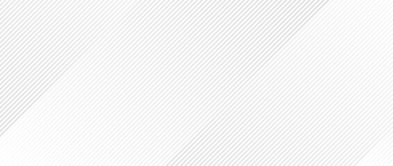 Wall Mural - abstract thin diagonal lines background. slanted parallel grey stripes wallpaper. vector silver tech