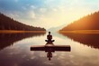 © sandra - background yoga concept lifestyle healthy wellbeing  yoga meditation harmony background health breath calm serenity practice sunrise nirvana wellness life breathe stress active spirit lake