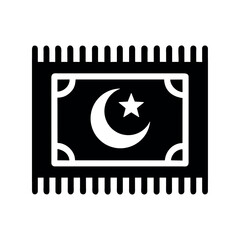 Sticker - muslim moon rug icon