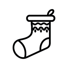 Poster - christmas sock icon