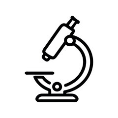 Poster - microscope icon illustration