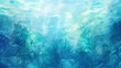 © kichigin19 - underwater sea ocean watercolor blue transparent background