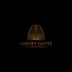 Wall Mural - gate logo luxury design stock