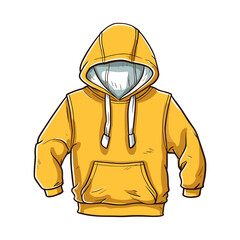 Wall Mural - Hoodies are great for casual wear. Hooded sweater jacket sticker