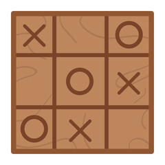 Sticker - wooden toy tick tack toe