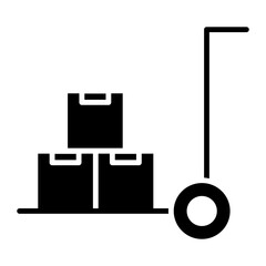 Canvas Print - Hand Trolley Icon