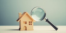Searching For New House With Magnifying Glass