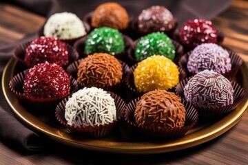 Sticker - brazilian sweet candies brigadeiros for birthday celebrations