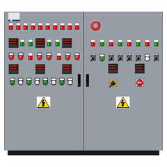 Wall Mural - Control Panel. Production control panel and control of computer devices. Touchpad. 