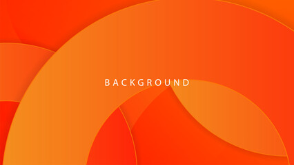 Wall Mural - abstract background in a modern style with orange gradient color suitable for banners, covers, poste