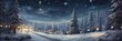 Winter scenery, holiday cheer, snowy landscape, Christmas wonder, serene ambiance, seasonal enchantment. Generated by AI.