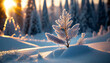 冬の森　雪　クリスマス　Generative AI