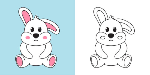 Bunny cartoon, illustrators for children's book.