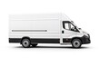 © Larisa - White delivery van isolated on white background. Mockup van.