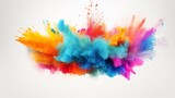 Fototapeta Motyle - colorful splashes background generated by AI tool 
