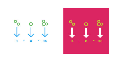 Wall Mural - Chemical Formula Vector Icon