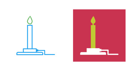 Sticker - Bunsen Burner Vector Icon