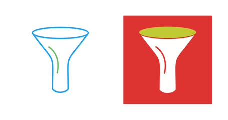 Sticker - Funnel Vector Icon