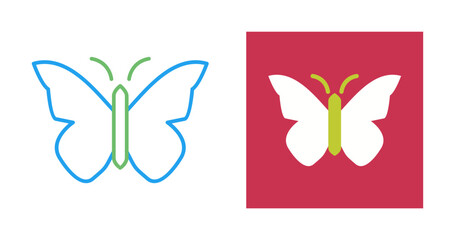 Canvas Print - Butterfly Vector Icon