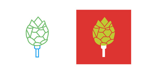 Canvas Print - Artichoke Vector Icon