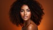 © Alex - Beautiful young african american woman with afro hairstyle Generative AI