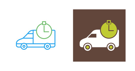 Poster - Time Based Delivery Vector Icon