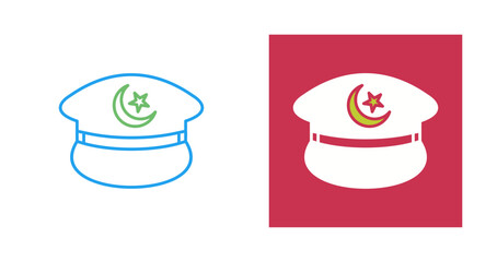 Canvas Print - Military Hat Vector Icon