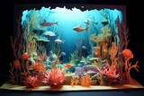 Fototapeta Do akwarium - 深海のイメージ（ペーパークラフト）
