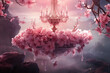 Very Romantic Chandelier Covered In Flowers