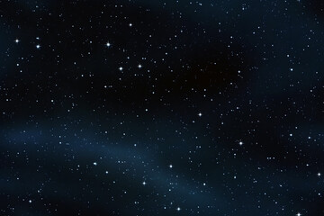 Wall Mural - seamless texture and full-frame background of starry night sky and outer space. neural network gener