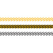 © Macholicious - Creative Police line black and yellow stripe border. Caution tape illustration