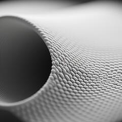 Poster - A close up of a white tube with holes, AI