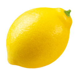 Wall Mural - Lemon isolated. Fresh lemon on transparent background.