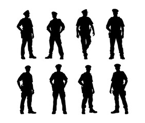 police silhouette collection