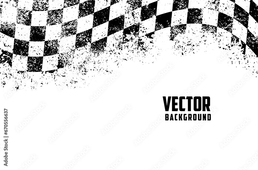 Distressed Racing Flag Background Racing flag grunge background monochrome Stock Vector | Adobe Stock